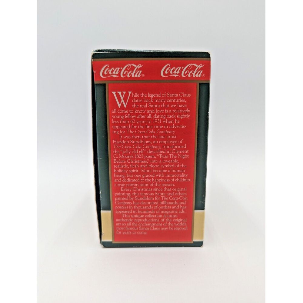 2 Coca Cola Ornament Santa Claus‎  1990 - Picture 9 of 16